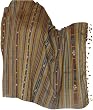 Handmade Shawl in Wool Fabric for Women with Tribal Embroidery 80" x 40" (ktds430)