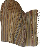 Handmade Shawl in Wool Fabric for Women with Tribal Embroidery 80" x 40" (ktds430)