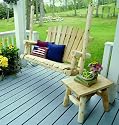 Lakeland Mills Cedar Log End Table, Natural