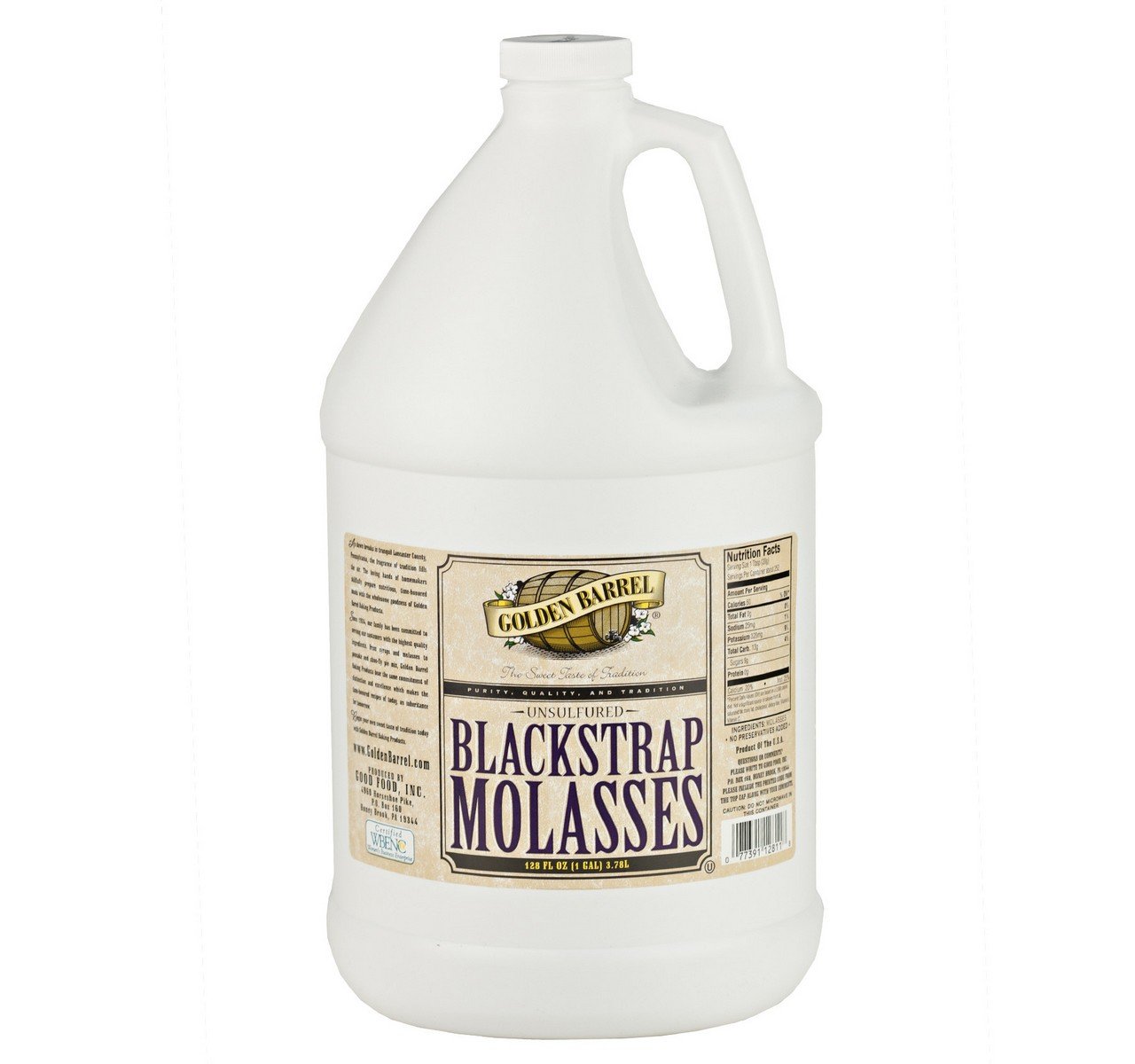 Golden Barrel Bulk Unsulfured Black Strap Molasses, 1 Gallon Jug (Case of 4) eBay