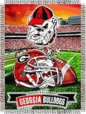 Georgia Bulldogs NCAA Woven Tapestry Throw (Home Field Advantage) (48x60)
