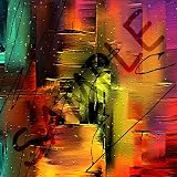 Digital Artwork Design - 10x10 Wall Clock