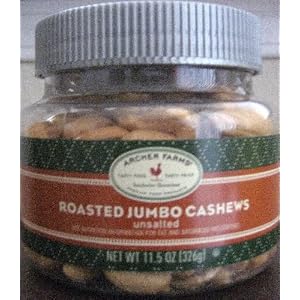Archer Farms Roasted Jumbo Cashews Unsalted 11.5oz by Archer Farms