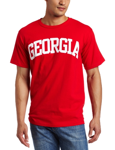 NCAA Men's Georgia Bulldogs For The Team Short Sleeve Basic Tee (Athletic Red, Small)