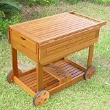 from Trueshopping Hardwood Luxury Garden / Patio Barbecue B.B.Q. Serving Trolley