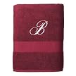 Fieldcrest Classic Monogrammed Bath Towel - Garnet - B