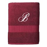 Review A Plus Marketing  / Fieldcrest Classic Monogrammed Bath Towel - Garnet - H