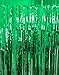 GOER 3.2 ft x 9.8 ft Metallic Tinsel Foil Fringe Curtains for Party Photo Backdrop Wedding Decor (Green,3 pcs)