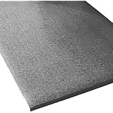 Rhino Mats CST-220-58G Comfort Step Textured Vinyl Foam Anti-Fatigue Mat, 2' Width x 20' Length x 5/8" Thickness, Gray