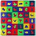 36-teiliges Matten Set Puzzlematten, Spielteppich aus EVA Schaumstoff mit Motiven (Tiere und Pflanzen), ca. 0,77 m2