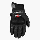 JOE ROCKET HONDA CBR LEATHER GLOVES BLACK/BLACK SM