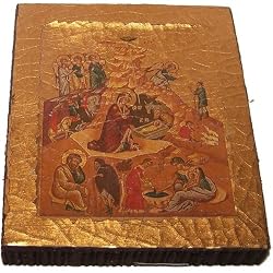 Nativity of our Lord small icon from Jerusalem - top quality