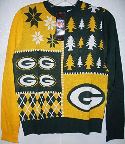 Outter Stuff Green Bay Packers Youth Ugly Sweater- X-large