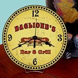 BAGLIONE'S Bar and Grill Wall or Table Clock USA