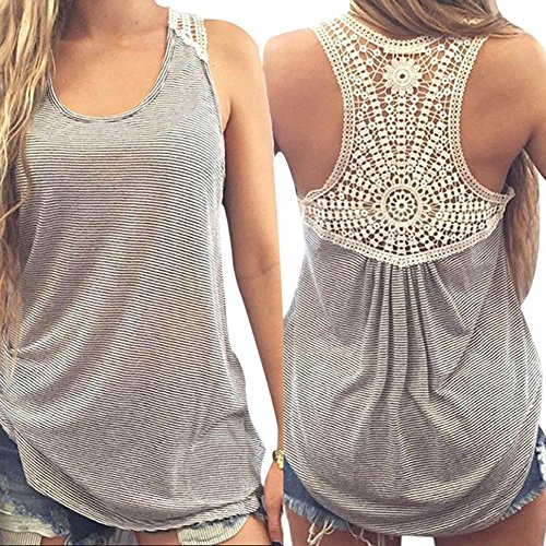 SmallDragon Sexy Women Lace Vest Top Sleeveless Blouse Fashion Tank Tops T-Shirt