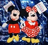 Disney's Mickey and Minnie Mouse Traditional 7 Plush Beanie Set