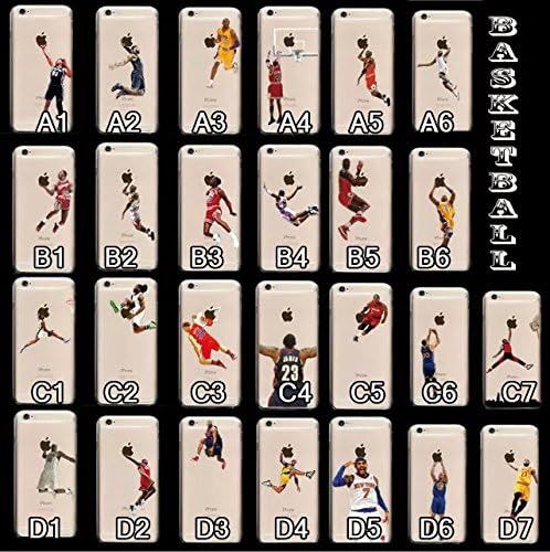 iPhone 6S Plus Case, iPhone 6 Plus Case, NBA Basketball Player Printed Back Cover for Men/Boys Soft TPU Back Case for iPhone 6/6S Plus 5.5 inch (26 Patterns) (C5)