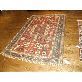 Handmade Antique Caucasian Karatchoph Asian Rug 5'3x7'5 by Oscar Isberian Rugs