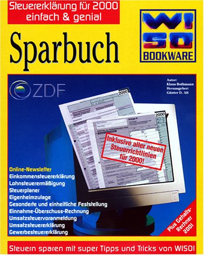 WISO Sparbuch 2000/2001. CD- ROM für Windows95/98/ NT 4.0.