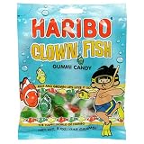 Haribo Gummi Candy, Clown Fish, 5-Ounce Bags (Pack of 12)
