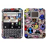 MyBat Motorola Charm Phone Protector Cover - Skull Party (Sparkle)
