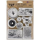 Prima Marketing Finnabair Cling Stamps 6"X7.5"-Rust & Dust