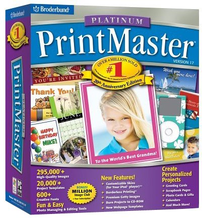 Childrens Toyshop  Software : Printmaster Platinum V 17.0