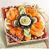 Golden State Fruit Tropical Flora Dried Fruit Tray with Nuts Gift