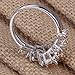 YAZILIND Elegant Round Champagne Crystal Silver Engagement Women Wedding Ring