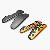 Garmin Custom Caps For Zumo Carbon Fiber And Flames - Gps Automotive Accessories - Garmin Parts