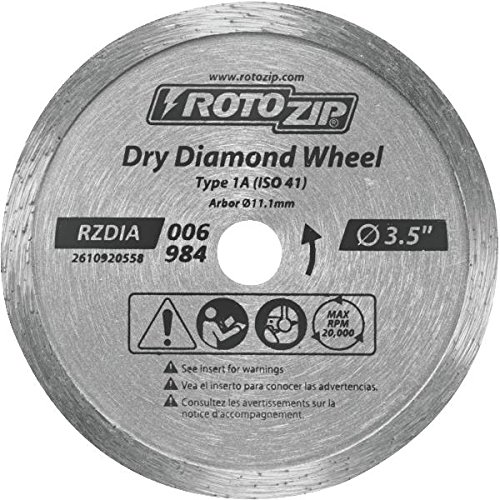 RotoZip RZDIA1 Dry Diamond Zip Wheel Hardware Building Materials Flooring Granite Flooring