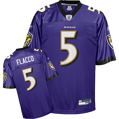 Joe Flacco Baltimore Ravens Purple NFL Replica Jersey