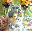 Plush Blue Bunny Rabbit Kids Easter, Birthday, Get Well, Big Brother, ANYTHING - Gift Basket - Candy, Games, Coloring, Activites, FUN!