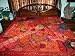 ZARDOZI EMBROIDERED BEADS SARI TAPESTRY BEDSPREAD COVERLET THROW WALL HANGING