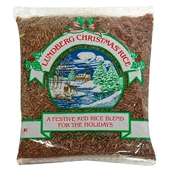 Lundberg Christmas Rice, Gourmet Natural Brown Rice Blend, 16-Ounce Bags (Pack of 12)