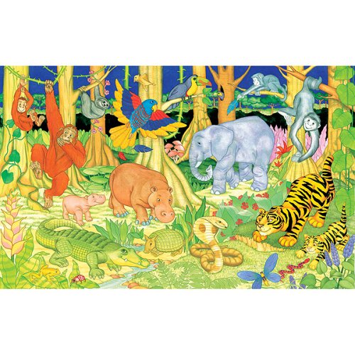 Childrens Toyshop  Toys : Galt Giant 36" Floor Puzzle - Jungle