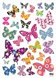 Reusable Decoration Wall Sticker Decal - Patterned Butterfly