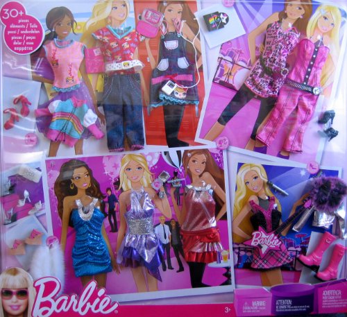Barbie Fashion Gift Set W 30+ Fashions & Accessories
