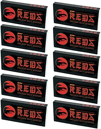 80 Bones Reds New Bearings (10 Sets) Skateboard Deck