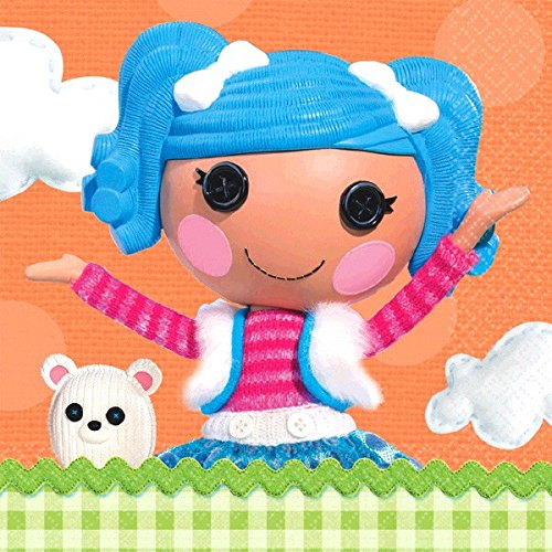 Amscan Adorable Lalaloopsy Beverage Napkins (16 Piece), Multi, 5 x 5