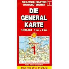 Schleswig-Holstein/Hamburg/Bremen (Marco Polo Regional Maps: Germany) (German Edition)