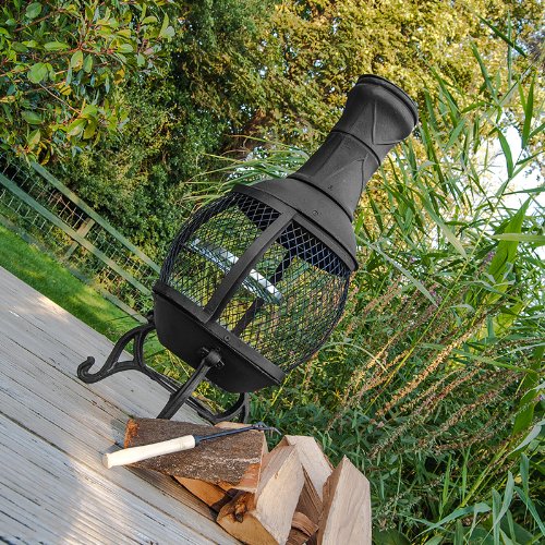 Firefox Chimineas Mercury 100 Cast Iron Chiminea Black 100cm 39 X