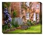 Blue Garden Designs  #63815OD  Village Bench  Outdoor Picture on Canvas Art, 40-inch-by-30-inch