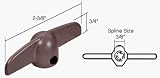Star Brown T-Crank Window Operator Handle; 3/8