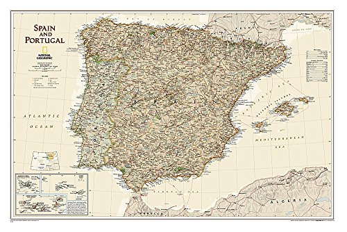 Spain and Portugal Executive [Tubed] (National Geographic Reference Map)