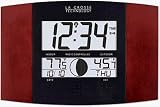 Outdoor Living : Lacrosse Atomic Wall Clock with Moon Phase - WS-8117U-C
