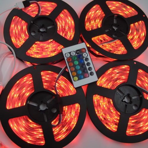 360deal 4x5M Waterproof 20M RGB SMD 5050 300 LED Strip IR remote Controller