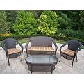 Long Beach 4-pc. Wicker Chat Set