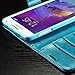 Joopapa Note 4 Case, Galaxy Note 4 Case, Galaxy Note 4 Luxury Fashion Pu Leather Magnet Wallet Flip Case Cover with Built-in Credit Card/ID Card Slots for Samsung Galaxy Note 4 (Blue)