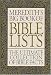 Book Meredith's Big Book of Bible Lists